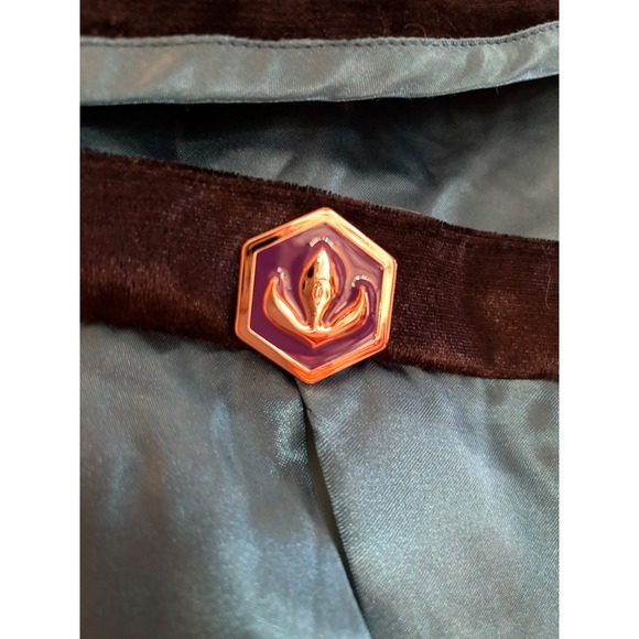 Disney Frozen Anna Costume Dress Girls Size 7/8 Teal Sparkle Cosplay - Picture 6 of 8